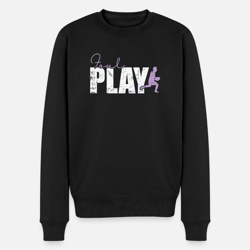 Foul Play Rugby - Männer Premium Bio Pullover - Schwarz