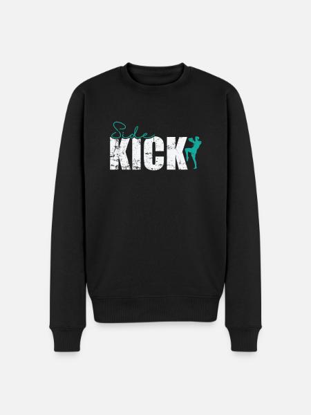 Kickboxing latéral - Pull Premium bio Homme - noir