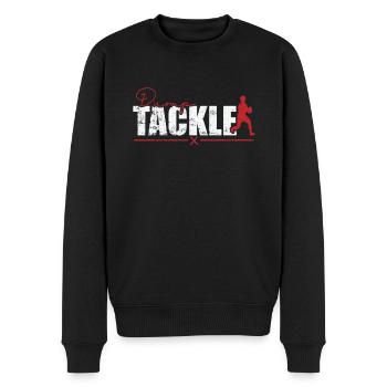 Dump Tackle Dumping Rugby - Men's Premium Organic Jumper - black - Front - Nico (187cm)