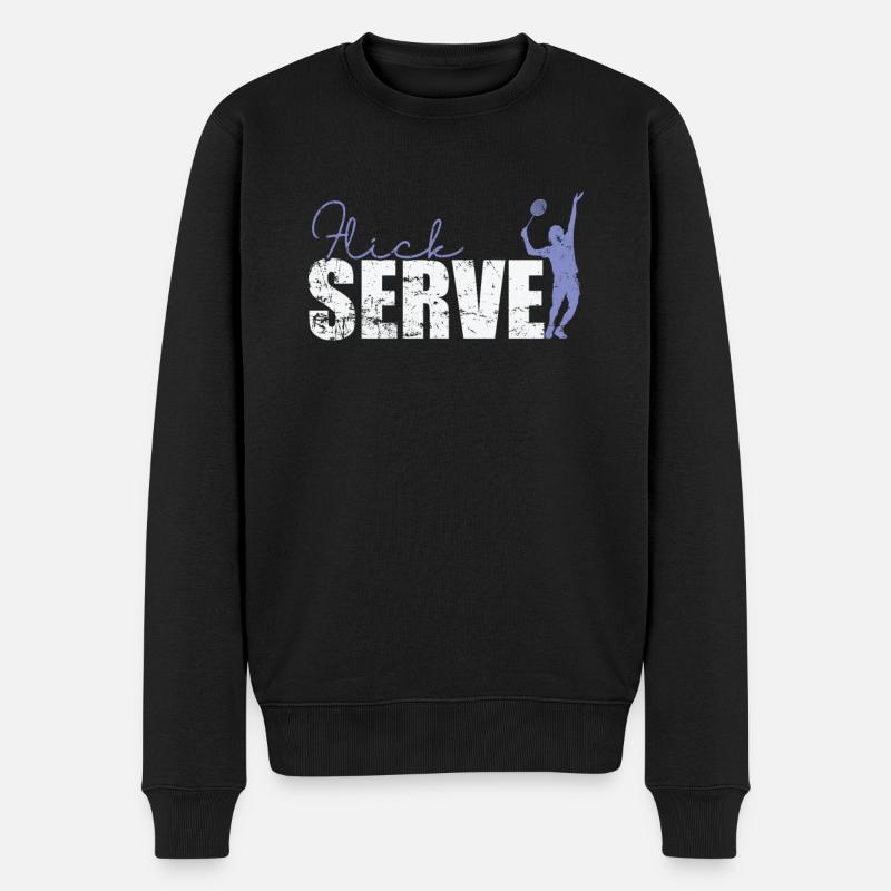 Flickserve Badminton - Pull Premium bio Homme - noir