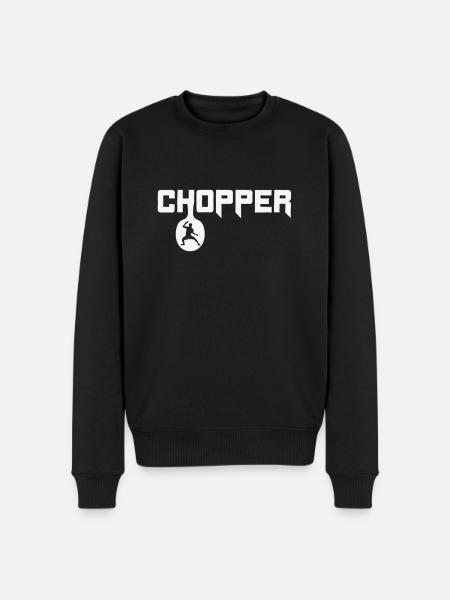 Chopper Frisbee - Men's Premium Organic Jumper - black