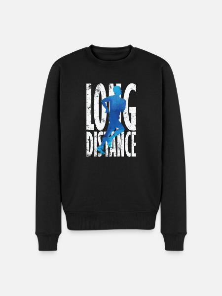 Course de fond - Pull Premium bio Homme - noir