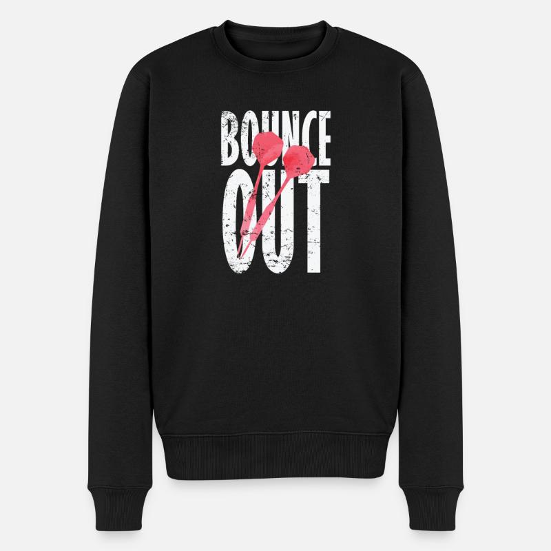 Rebondir sur les fléchettes - Pull Premium bio Homme - noir