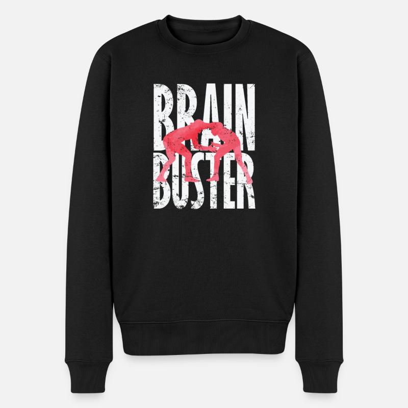 Brain Buster Professional Wrestling - Männer Premium Bio Pullover - Schwarz