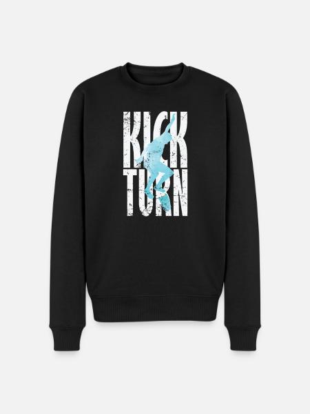 Skateboarding Kickturn Sport - Men's Premium Organic Jumper - black