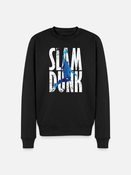 Slam Dunk Dribbler Basketball - Men's Premium Organic Jumper - black
