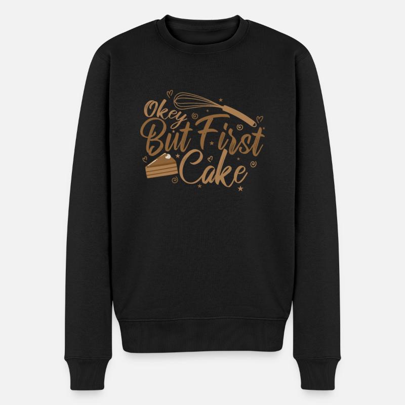 Ok mais premier gâteau pâtissier - Pull Premium bio Homme - noir