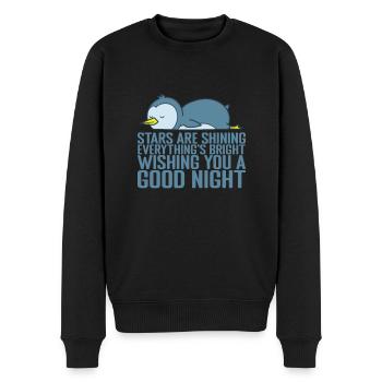 Les étoiles brillent, tout est brillant - Pull Premium bio Homme - noir - Devant - Nico (187cm)