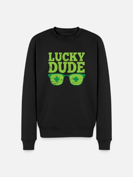 Lucky Dude Saint-Patrick - Pull Premium bio Homme - noir