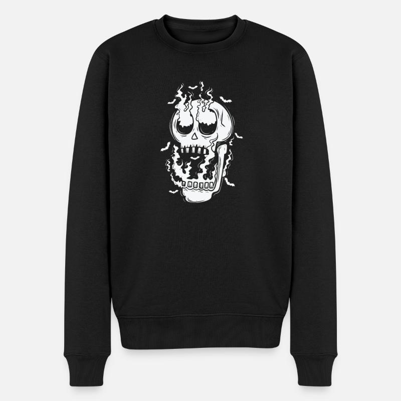 Tête gothique mélancolie sombre - Pull Premium bio Homme - noir