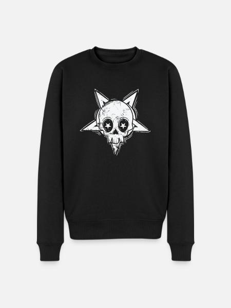 Gothic head mysticism melancholy - Men's Premium Organic Jumper - black