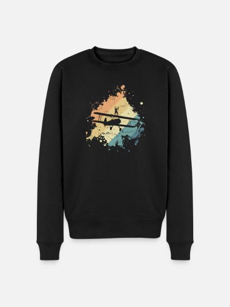 Wing Walker daredevil hobby - Men's Premium Organic Jumper - black
