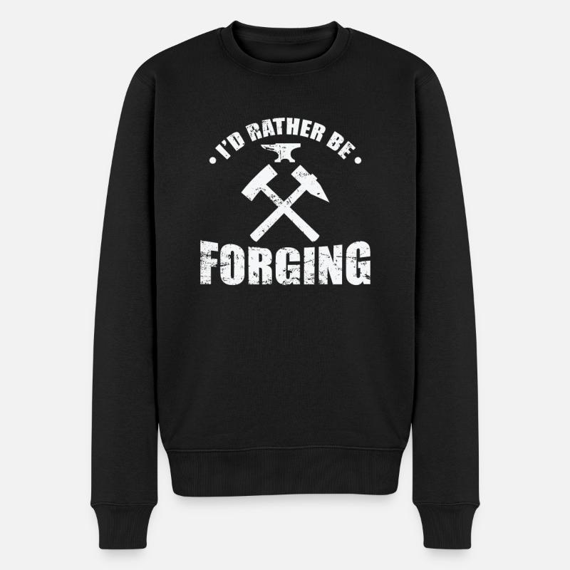 Je préfère forger un métier de métallurgiste - Pull Premium bio Homme - noir