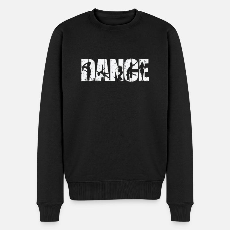 Dance Poledance Stange Ästhetik - Männer Premium Bio Pullover - Schwarz