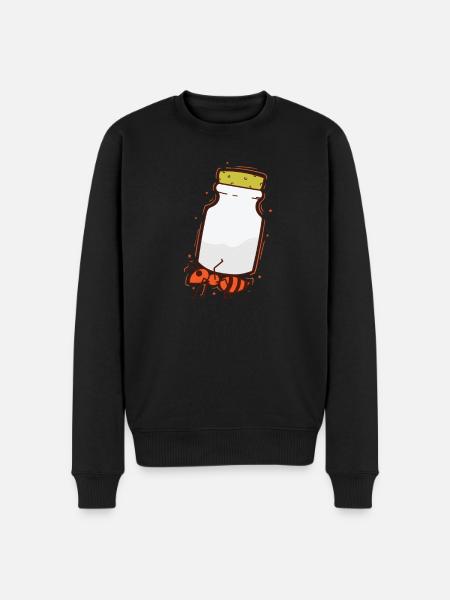 Ant carries spreader industrious insects - Men's Premium Organic Jumper - black