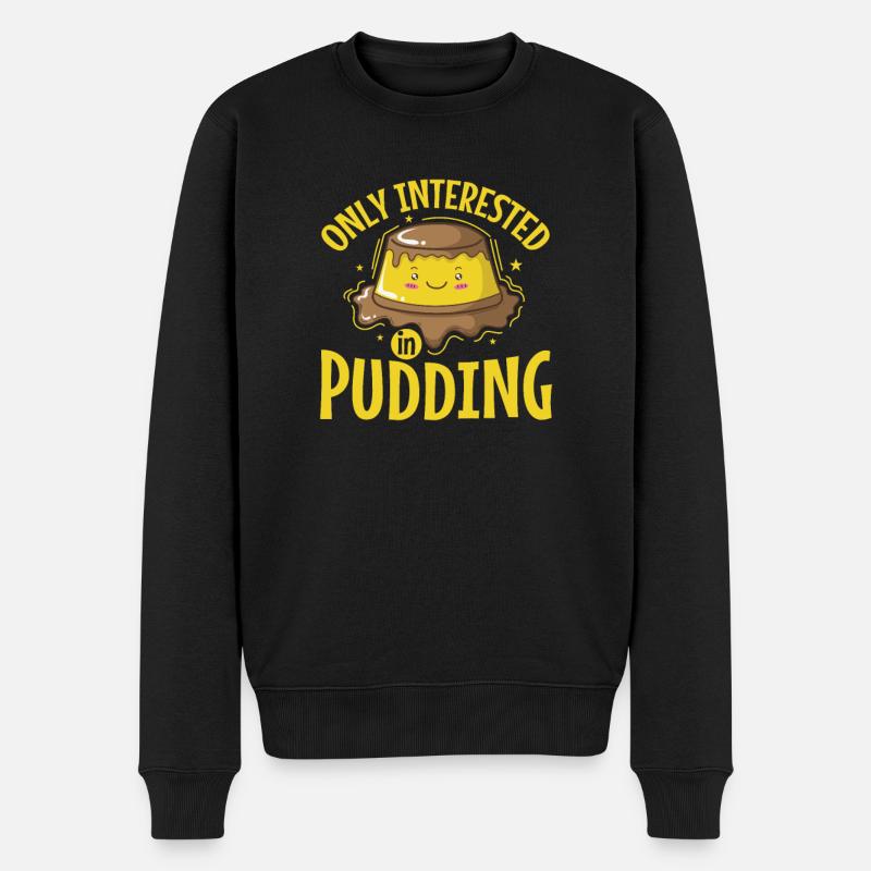 Pudding Cooking Dessert Dessert - Pull Premium bio Homme - noir