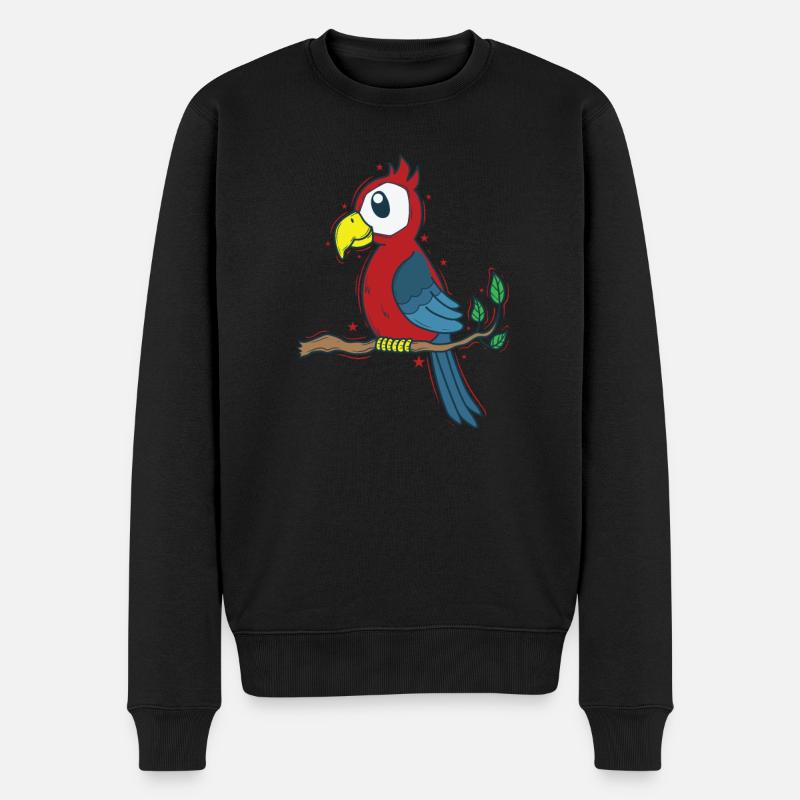 Perroquet Exotique Tropiques Animal - Pull Premium bio Homme - noir