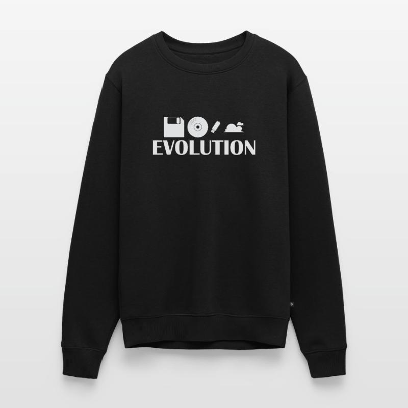 Evolution Diskette CD USB Stick Cloud Männer Premium Bio Pullover