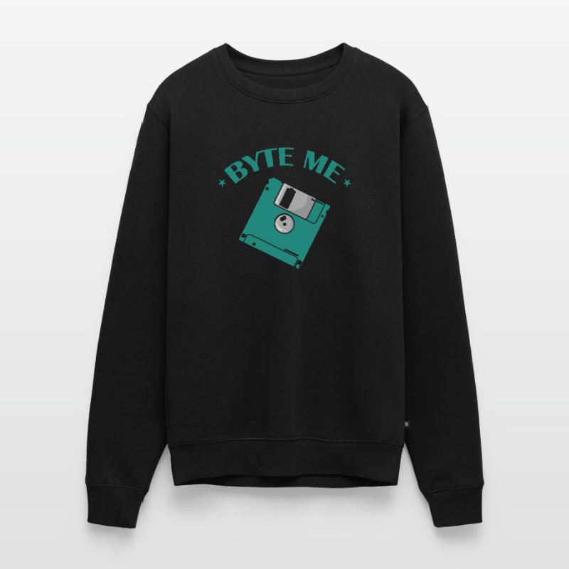 Byte me Floppy Disk Floppy Disk Retro Memory Module Men's Premium Organic Jumper