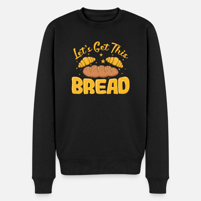 Let's get this Bread Bakery - Men's Premium Organic Jumper - black