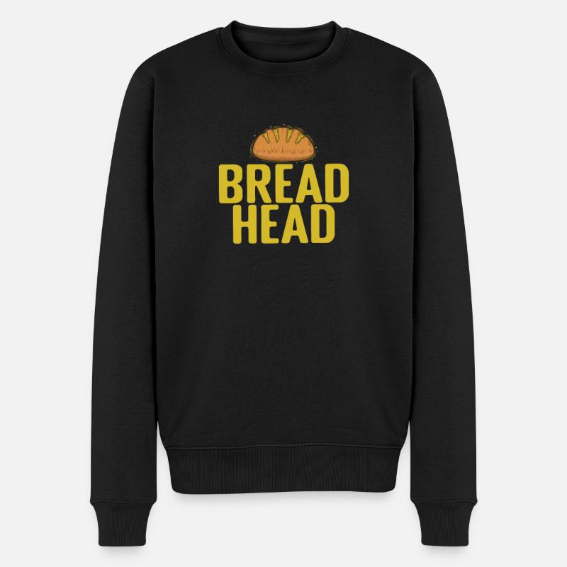 Bread Head Bäcker Backware - Männer Premium Bio Pullover - Schwarz