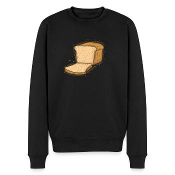 Toast Brot Essen Bäcker - Männer Premium Bio Pullover - Schwarz - Vorne - Nico (187cm)