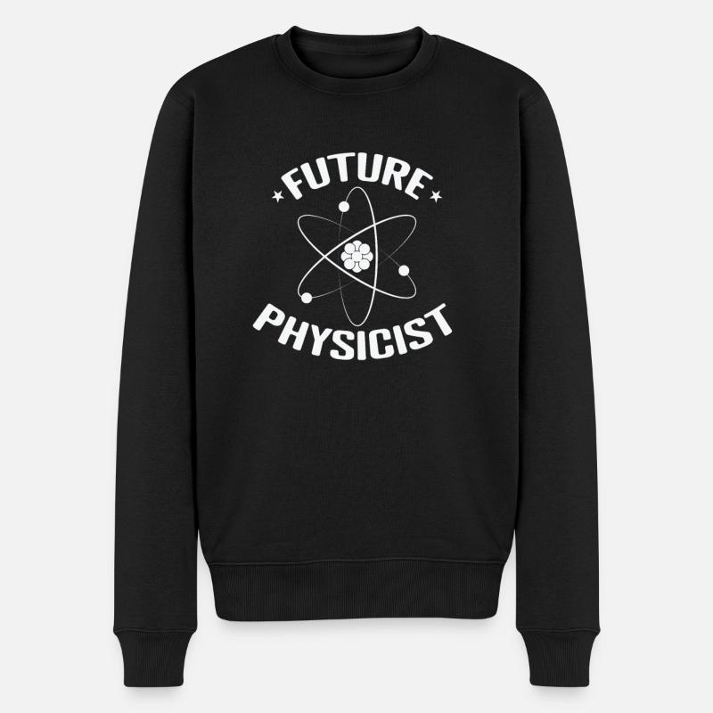 Future Physicist Naturwissenschaft - Männer Premium Bio Pullover - Schwarz