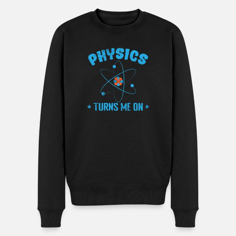 Physics turns me on Studium - Männer Premium Bio Pullover - Schwarz