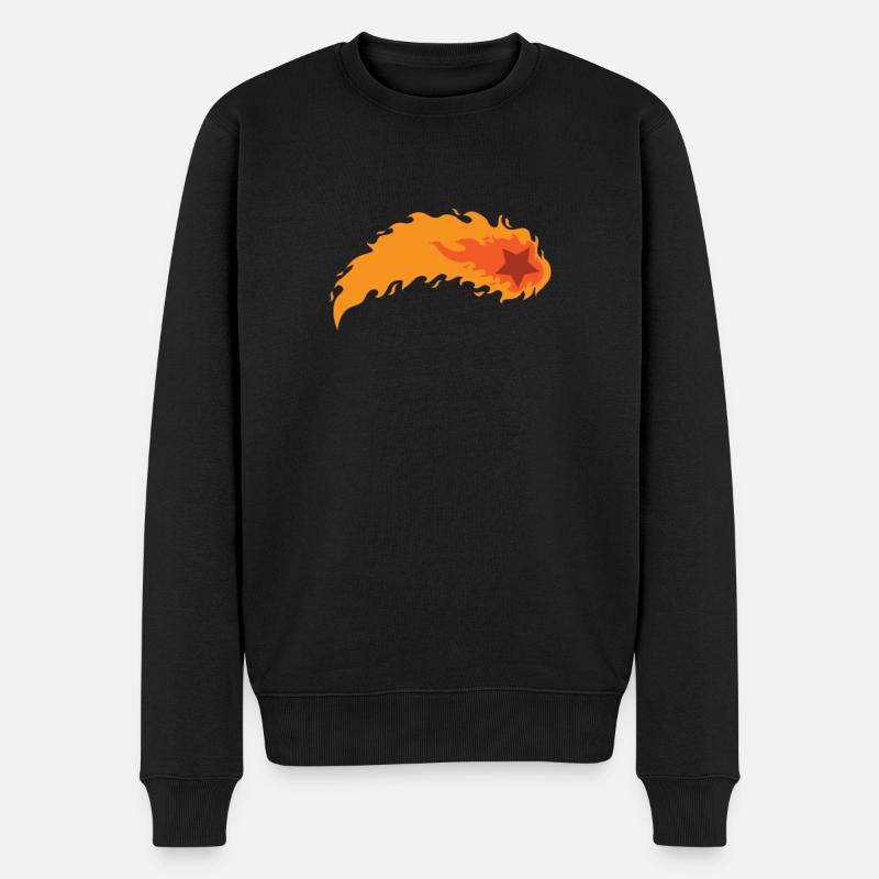 Étoile De Feu, Espace, Ciel - Pull Premium bio Homme - noir
