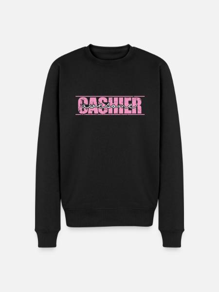 Caissier, supermarché, vendeur génial - Pull Premium bio Homme - noir