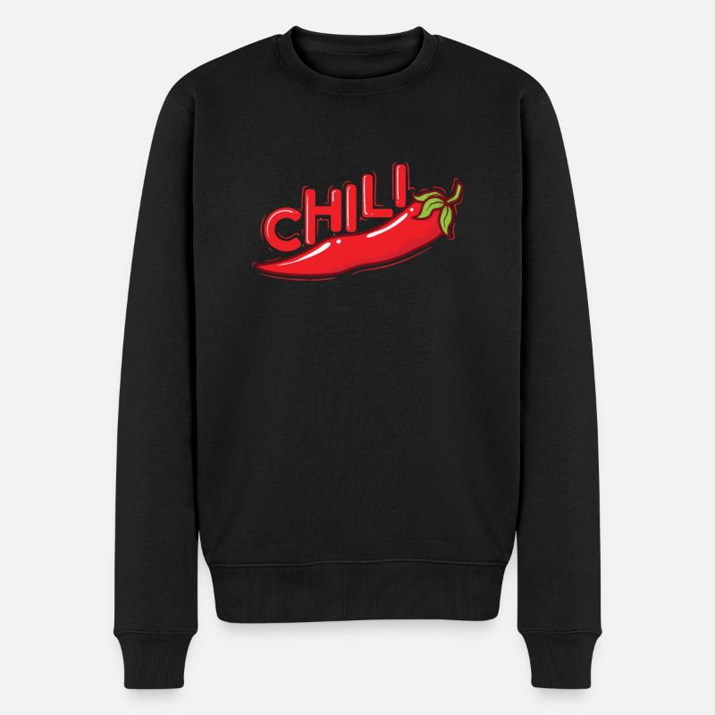 Chili Épice Scoville - Pull Premium bio Homme - noir