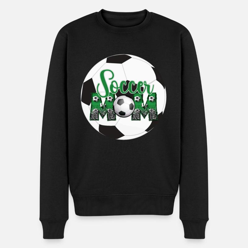 Fußball-Mama - Männer Premium Bio Pullover - Schwarz