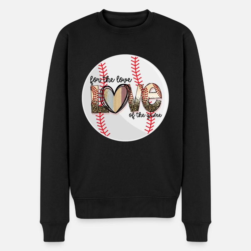 J’adore le baseball - Pull Premium bio Homme - noir