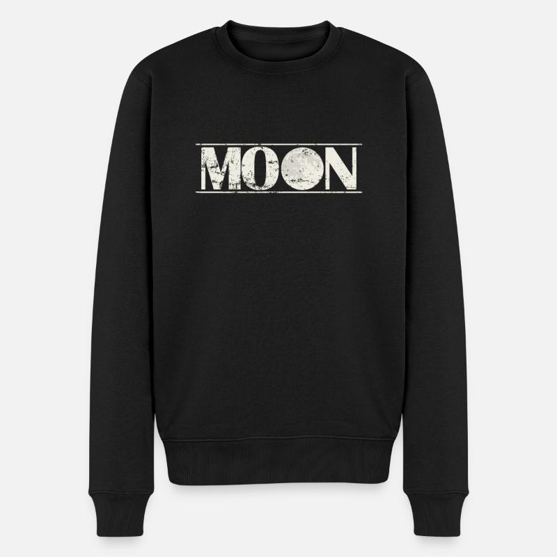 Moon Night Sky - Men's Premium Organic Jumper - black