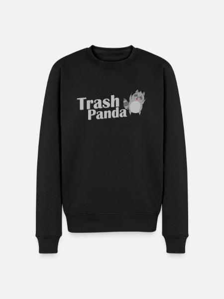 Trash Panda Raccoon Omnivore - Men's Premium Organic Jumper - black