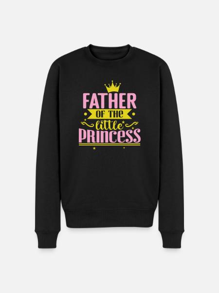 Père de la petite princesse - Pull Premium bio Homme - noir