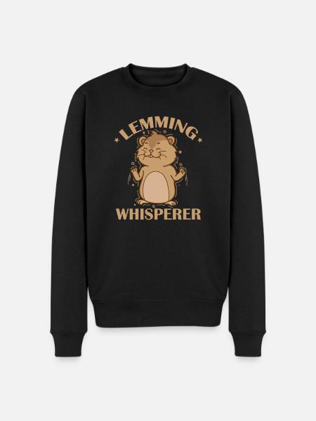Lemming Whisperer Rodent - Men's Premium Organic Jumper - black