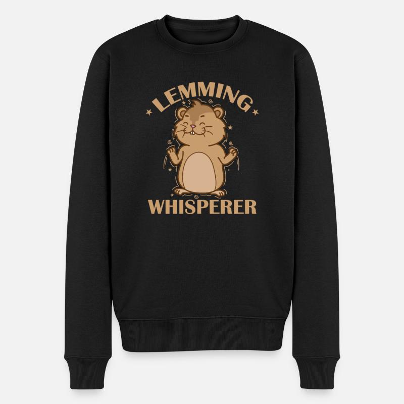 Lemming Whisperer Rongeur - Pull Premium bio Homme - noir