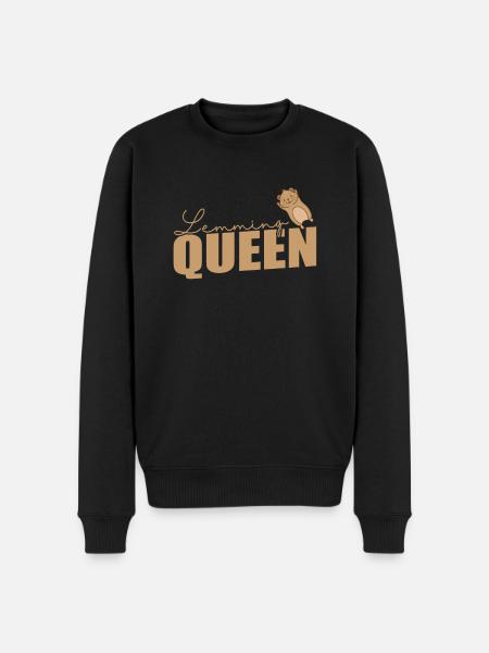 Lemming Queen Rodent Overconfidence - Men's Premium Organic Jumper - black