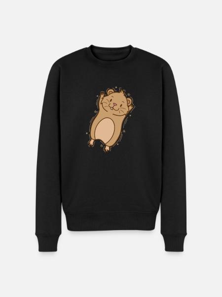 Lemming rejoices rodent - Men's Premium Organic Jumper - black