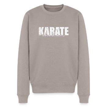 Jujitsu Shichidan Arts martiaux japonais - Pull Premium bio Homme - taupe - Devant - Nico (187cm)
