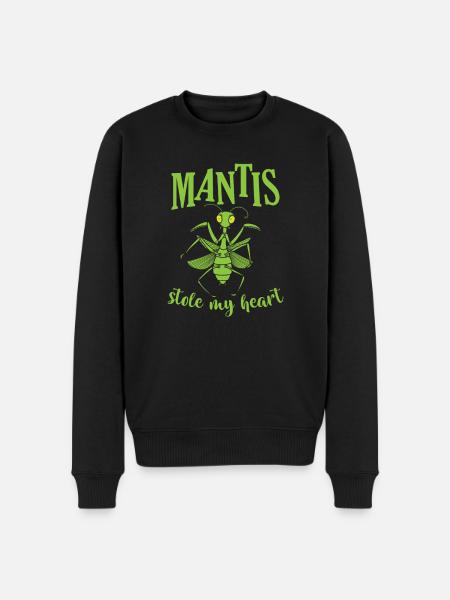 Mantis stole my Heart - Men's Premium Organic Jumper - black