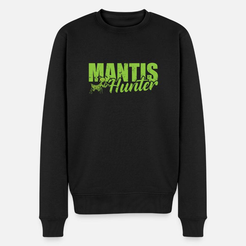 Mantis Hunter - Männer Premium Bio Pullover - Schwarz
