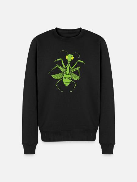 Insect Praying Mantis - Men's Premium Organic Jumper - black