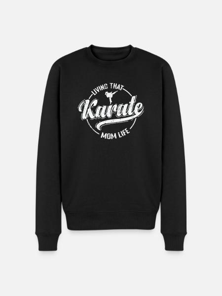 Living that Karate ... - Men's Premium Organic Jumper - black