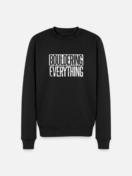 Bouldering everything - Men's Premium Organic Jumper - black