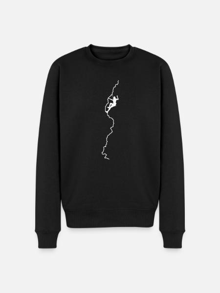 Bouldering Bodyweight climbing - Men's Premium Organic Jumper - black