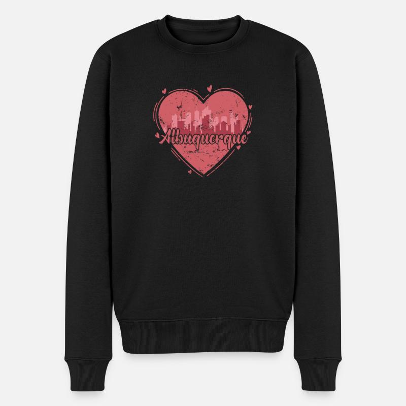 Albuquerque, Nouveau-Mexique aux États-Unis - Pull Premium bio Homme - noir