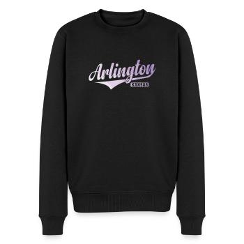Arlington Stadt im Bundesstaat Kansas - Männer Premium Bio Pullover - Schwarz - Vorne - Nico (187cm)