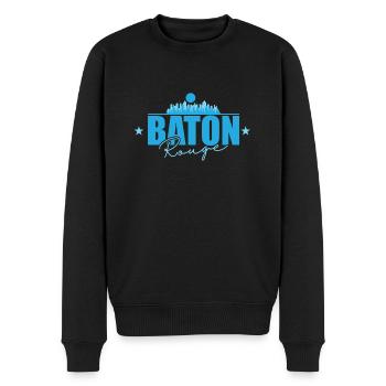 Baton Rouge Stadt im Bundesstaat Louisiana - Männer Premium Bio Pullover - Schwarz - Vorne - Nico (187cm)